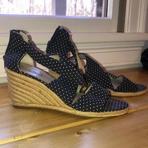 Ellen Tracy Polka Dot Wedge Heel